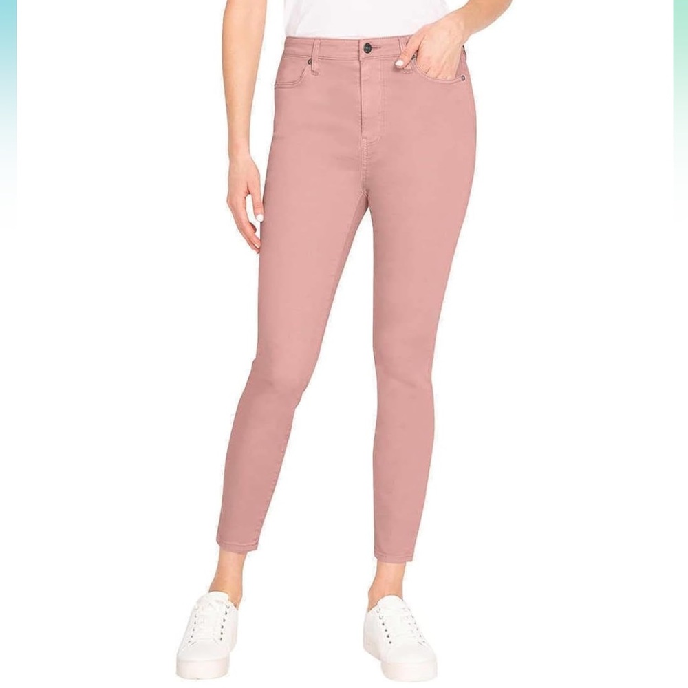 Buffalo David Bitton Mauve High-Rise Ankle Skinny Jeans